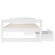 preview thumbnail 4 of 10, Twin Platform Kids Bed with 2-Drawers, Space-Saving Pine Wood Frame, White