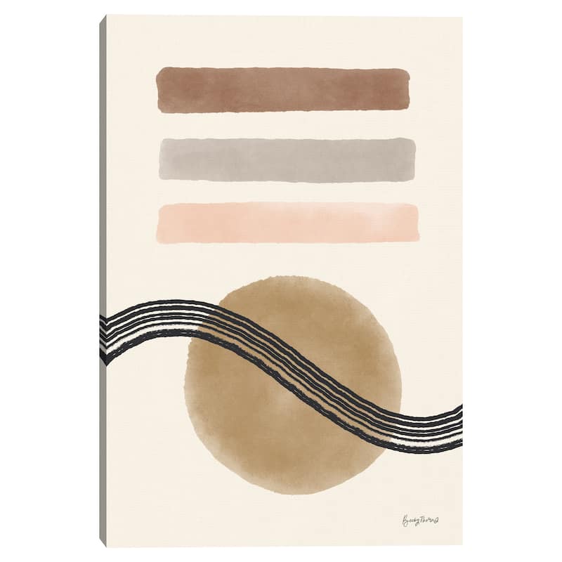 Geo Abstract IV Neutral Pink by Becky Thorns Canvas Art Print