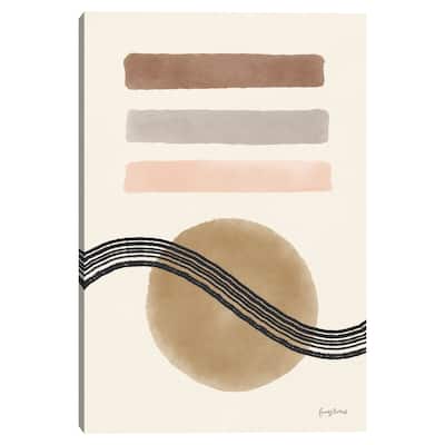 Geo Abstract IV Neutral Pink by Becky Thorns Canvas Art Print