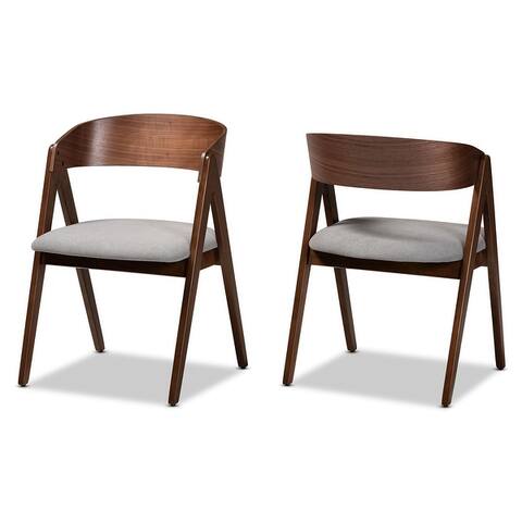 Danton Mid-Century Modern Wood Dining Chair Set (2PCs)