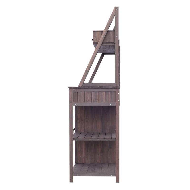 Christopher Knight Home- Isabella Outdoor Fir Wood Potting Bench