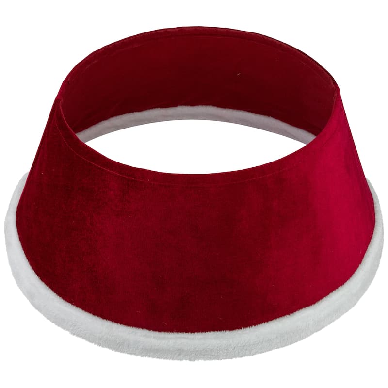 25" Red Santa Suit Round Christmas Tree Collar - 25