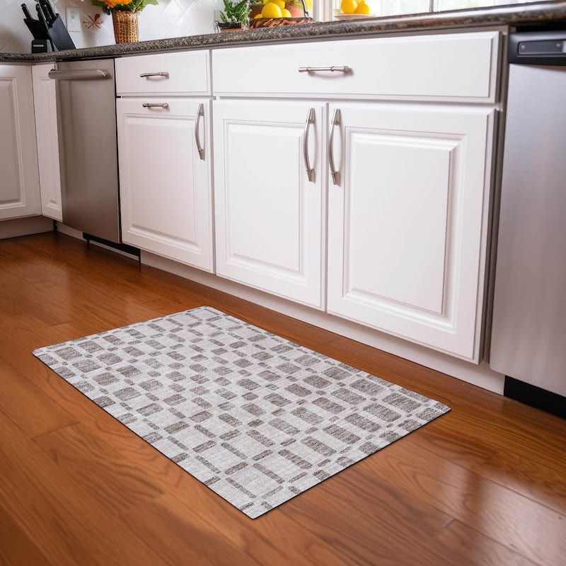 Premium Washable Super Soft Modern Hope Mayfield Rug - Taupe - 1'8" x 2'6"