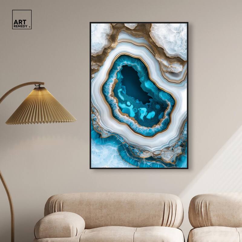 Gilded Geode Eye III Canvas by Art Remedy
