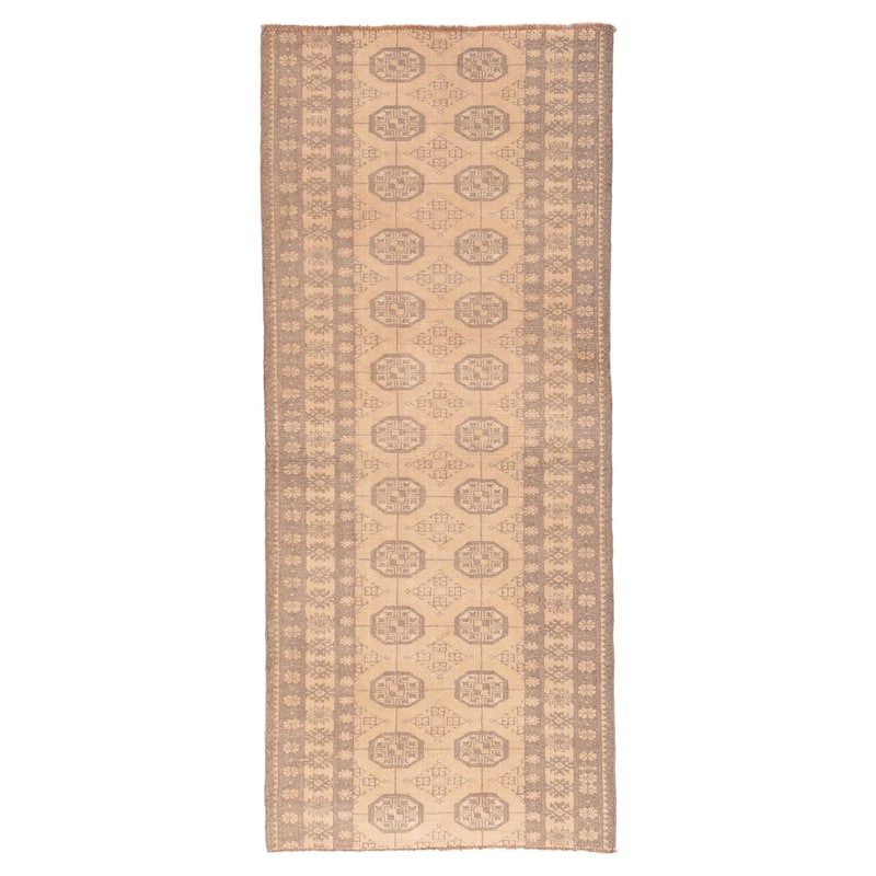 ECARPETGALLERY Hand-knotted Antalya Vintage Beige Wool Rug - 2'8 x 6'3