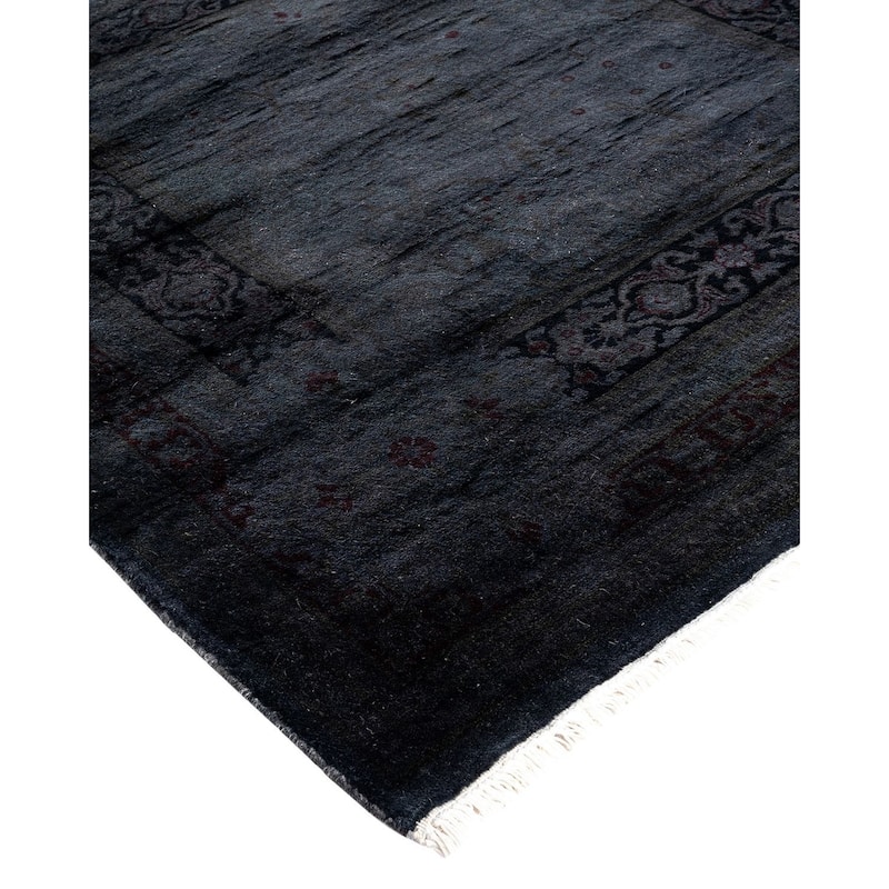 Fine Vibrance, One-of-a-Kind Hand-Knotted Runner Rug - Brown, 3' 0" x 8' 10" - 3' 0" x 8' 10"