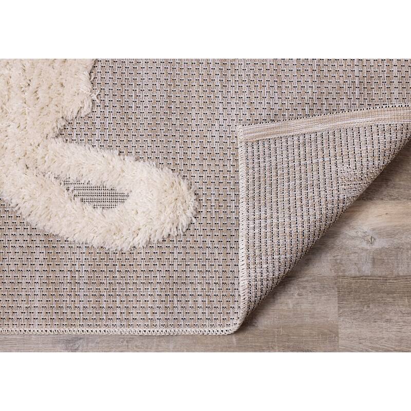 Kids Collection - Beige/Cream Llama Rug - 2'0" x 3'7"