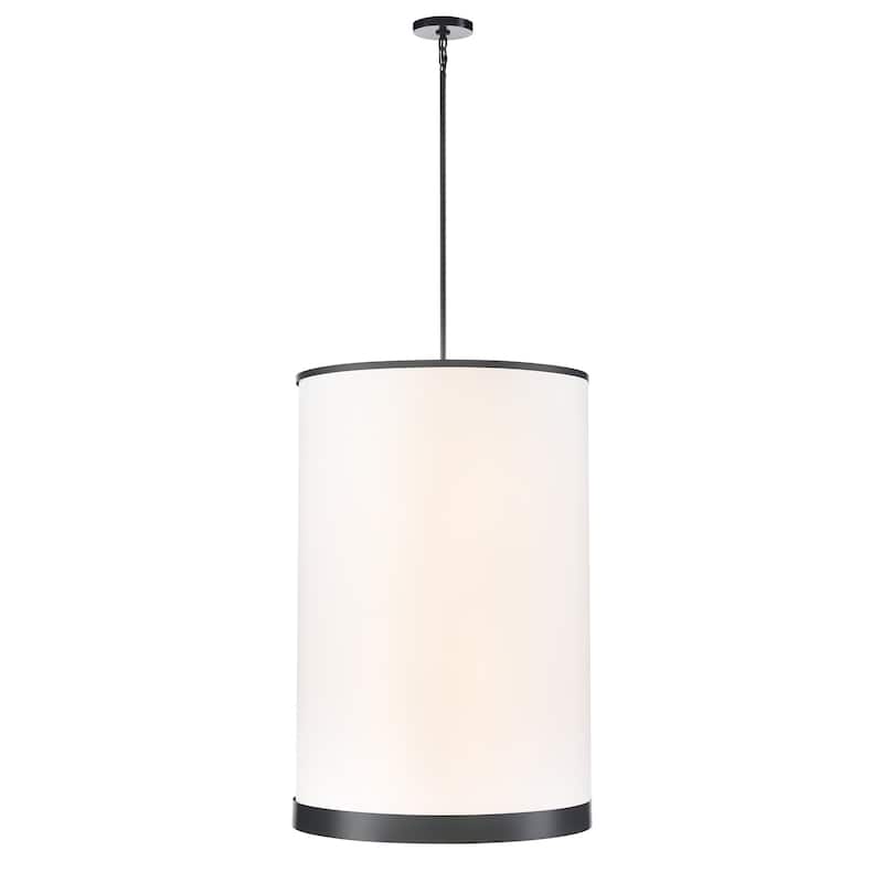 Artcraft High Street 8-Light Chandelier - Black Finish