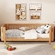 preview thumbnail 4 of 41, Toddler Low-profile Bed with Fences Headboard Footboard and Removable Side Rails for Kids, Girls and Boys Wooden Daybed
