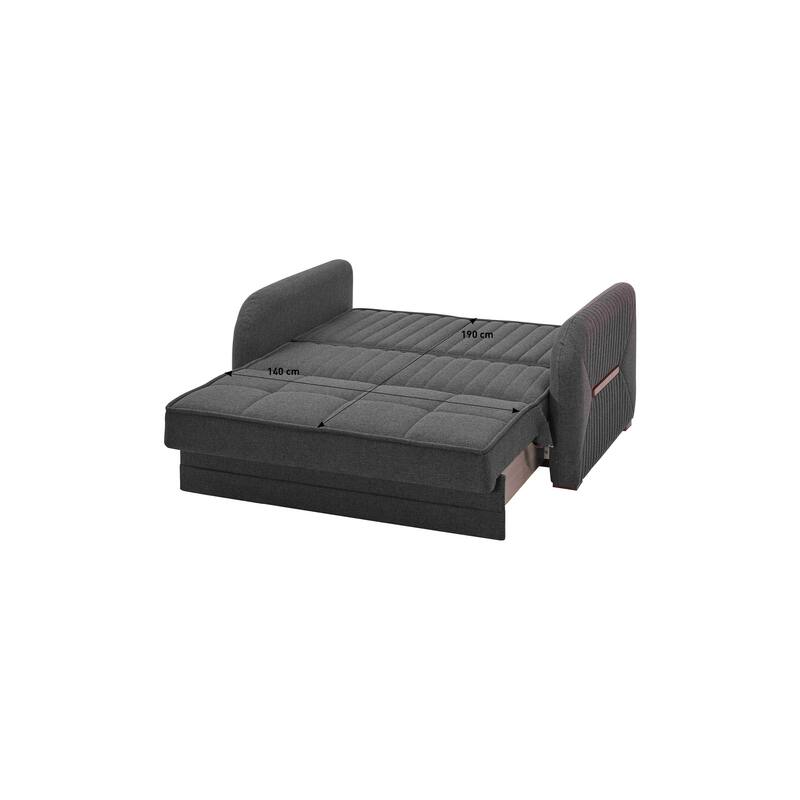 Collection Upholstered Convertible Loveseat With Storage