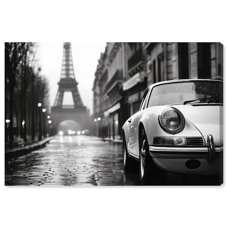 Rainy Day Paris Canvas by Art Remedy, Gallery Wrapped - 45" x 30"