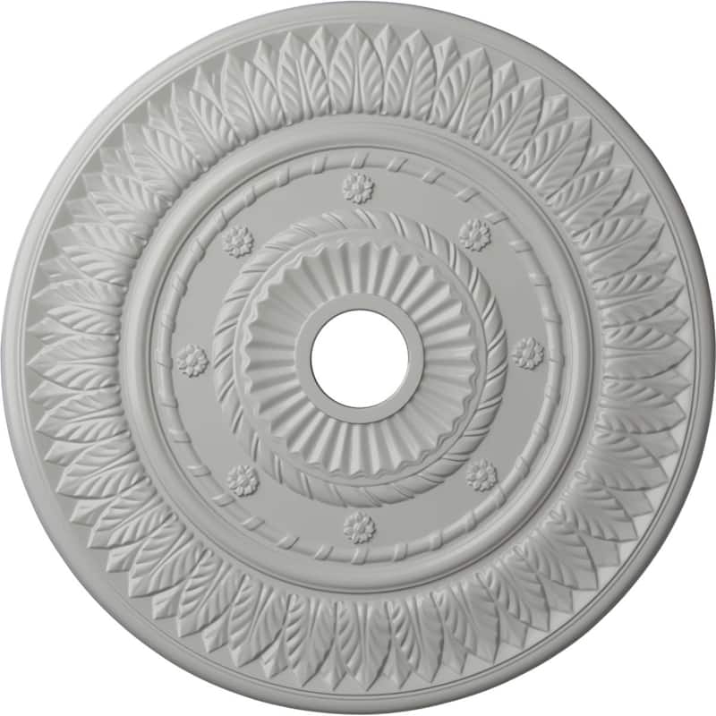 26 3/4"OD x 3 5/8"ID x 1 1/8"P Leaf Ceiling Medallion