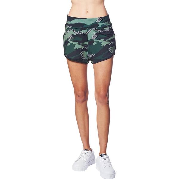 Bebe Sport Women S Camouflage Sweat Wicking Logo Activewear Fitness Shorts Camo Green Grove Overstock Bebe Sport Women S Camouflage Sweat Wicking Logo Activewear Fitness Shorts Camo Green Grove Overstock