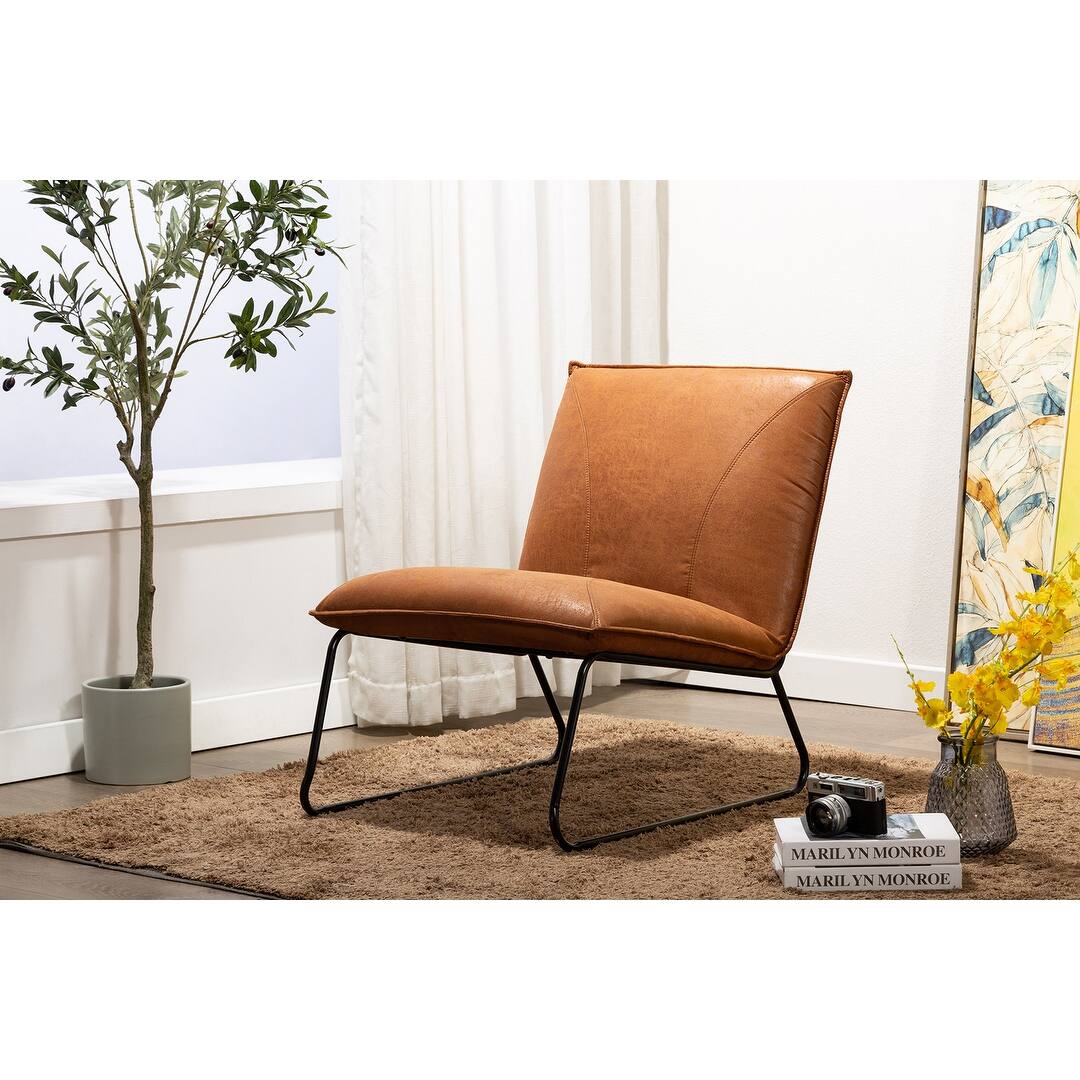 Porthos Home Quyen Armless 1 Sofa Seat, Microfiber Upholstery, Steel ...
