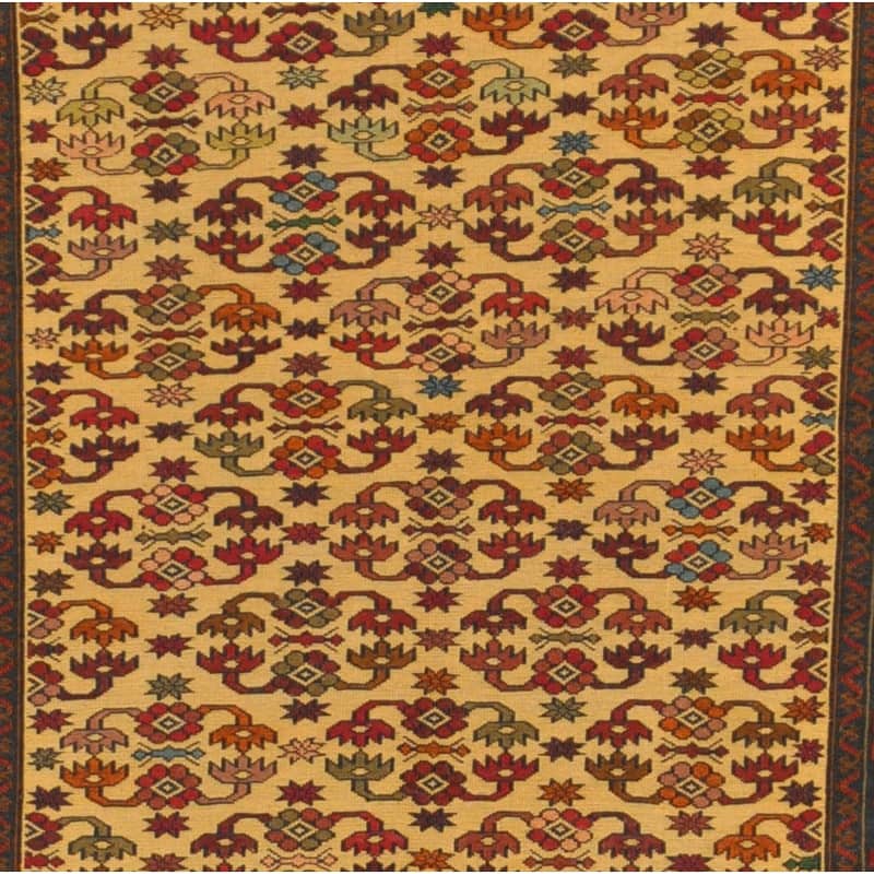 Handmade Soumak Kilim (Afghanistan) - 4' x 6'