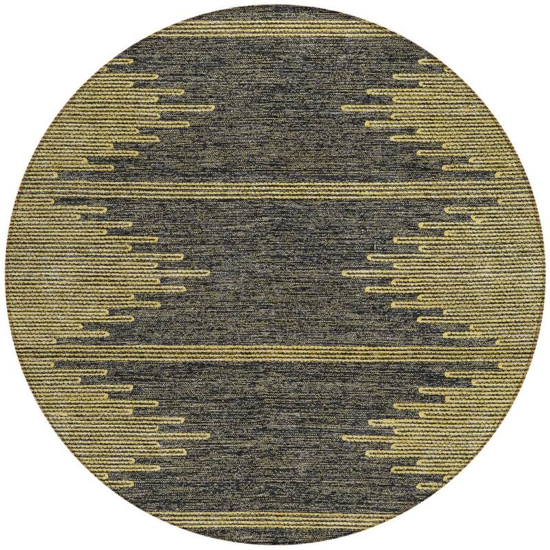 HomeRoots Abstract Transitional Rectangle Outdoor Rug