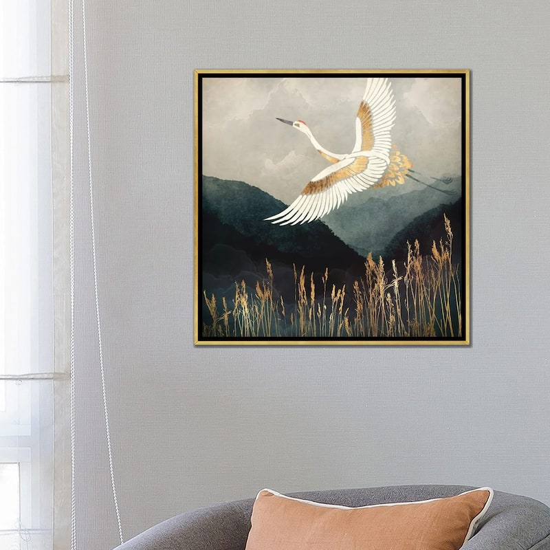 iCanvas "Elegant Flight" by SpaceFrog Designs Framed Canvas Print