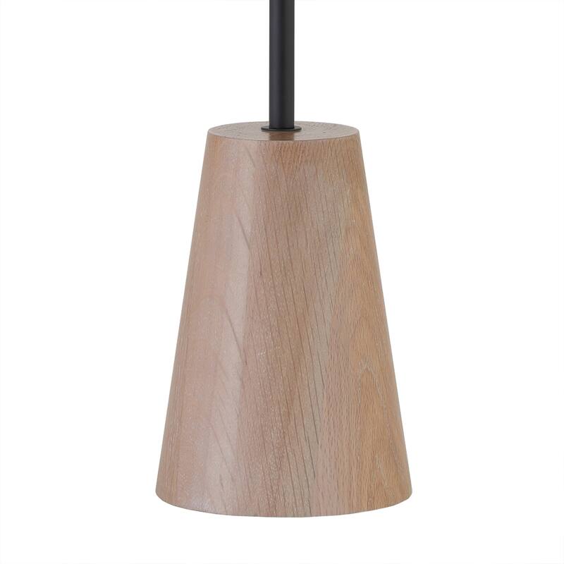 Killian 25.5" Limed Oak Table Lamp with Fabric Shade