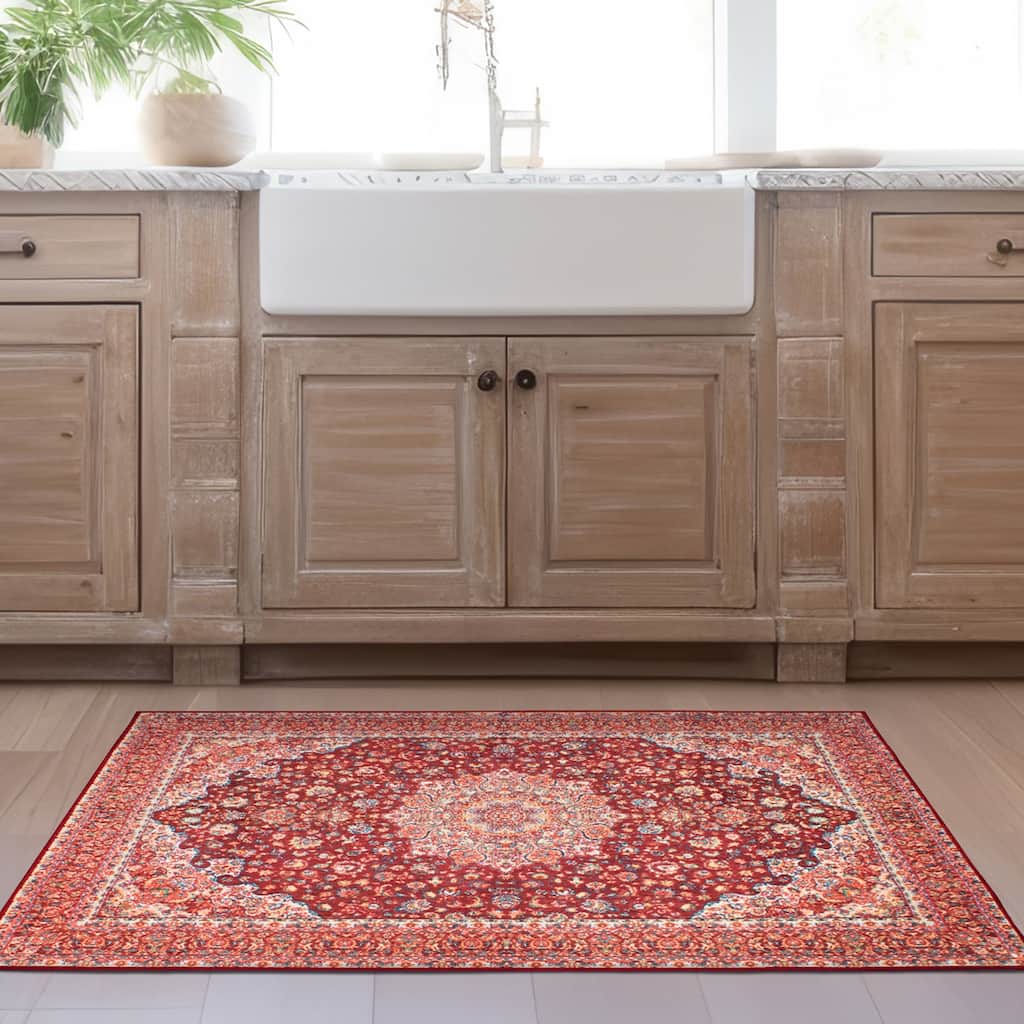 My Magic Carpet Machine Washable Rug Kenya Ruby