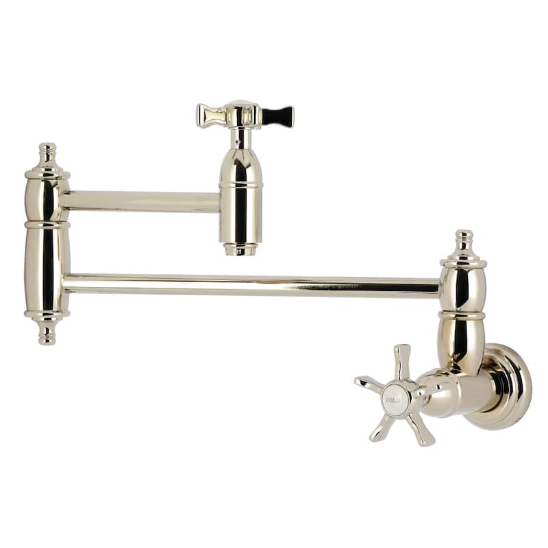 Kingston Brass KS310.NX Hamilton 3.8 GPM Wall Mounted Single Hole Pot - Polished Nickel