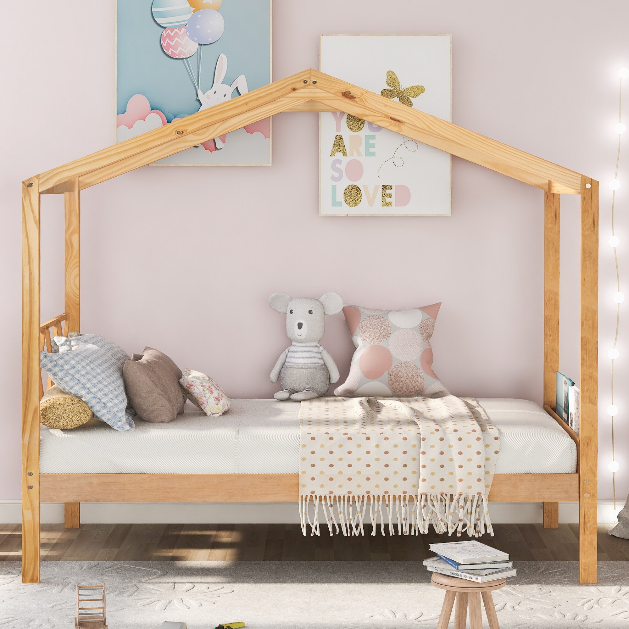 Girls wooden bed discount