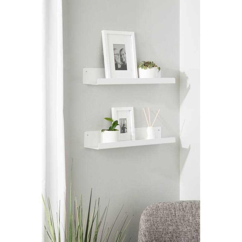 Porch & Den Stringtown Modern Metal Ledge Shelf