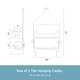 preview thumbnail 13 of 11, Kenney Rust-Resistant 2-Tier Small Hanging Shower Caddy - White