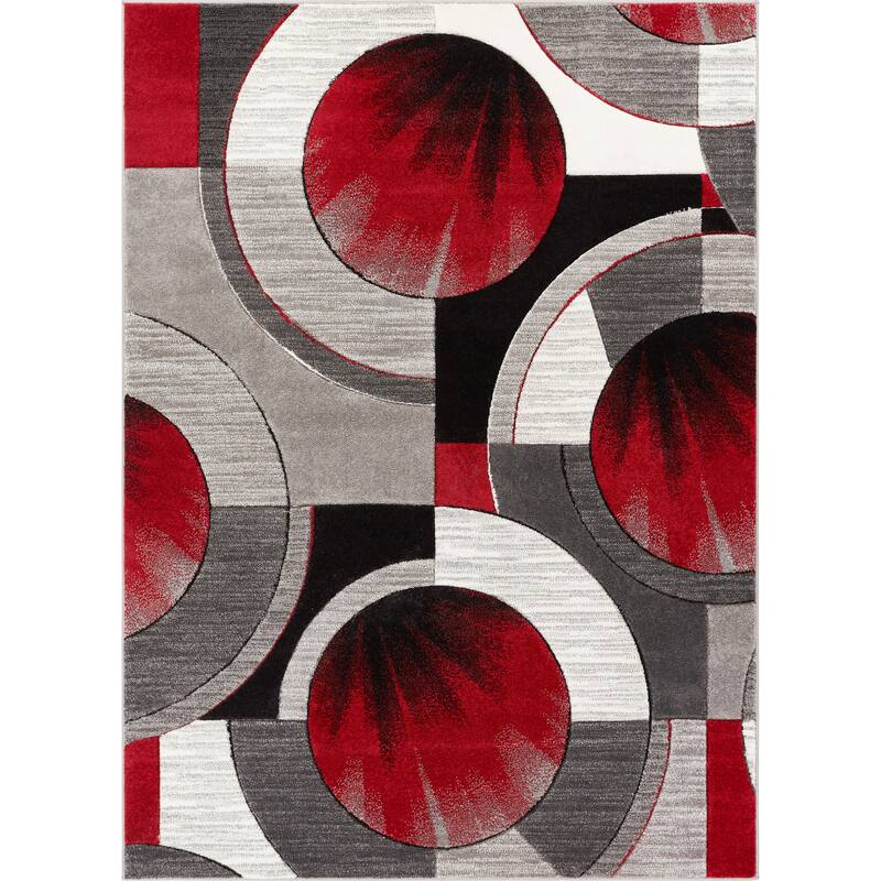 Well Woven Ruby Yolo Modern Area Rug