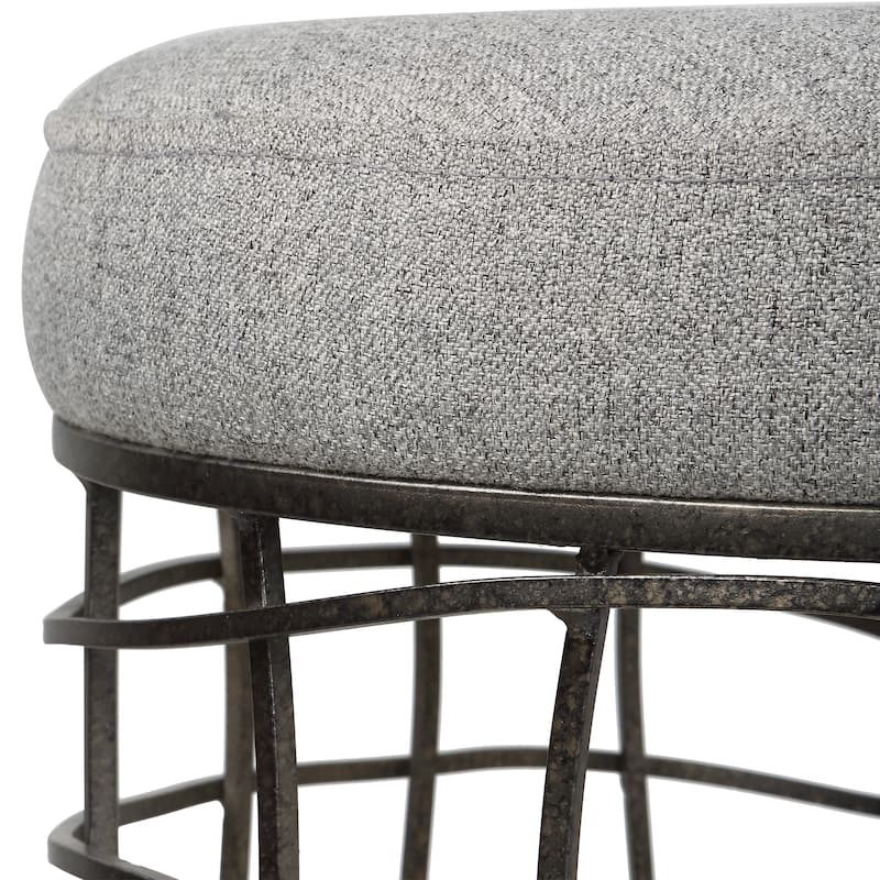 Uttermost Carnival Iron Round Accent Stool - 16 W X 20 H X 16 D (in)