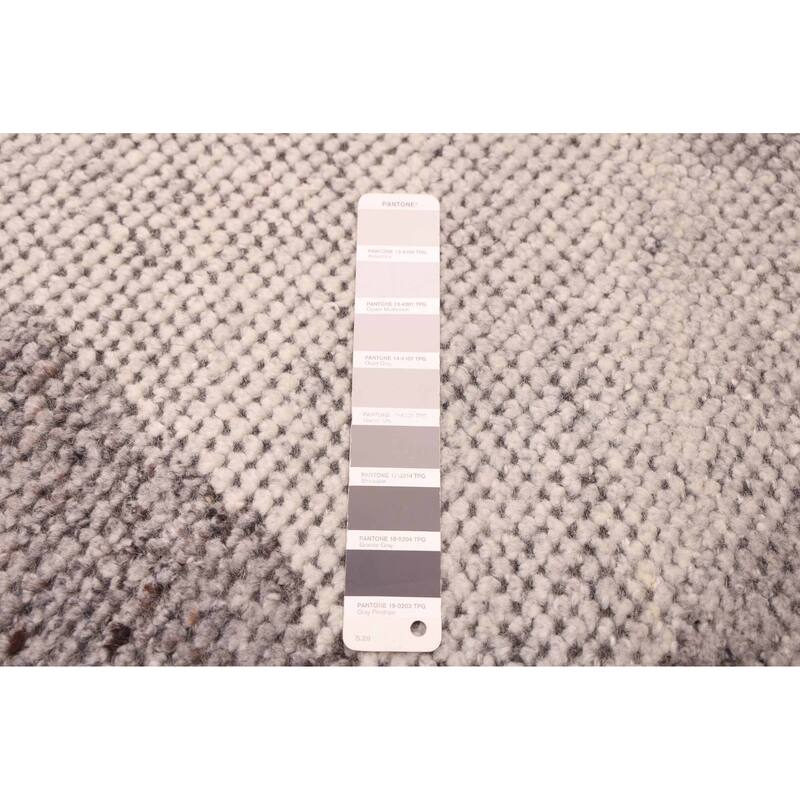 ECARPETGALLERY Hand-knotted Tangier Grey Wool Rug - 5'0 x 7'9