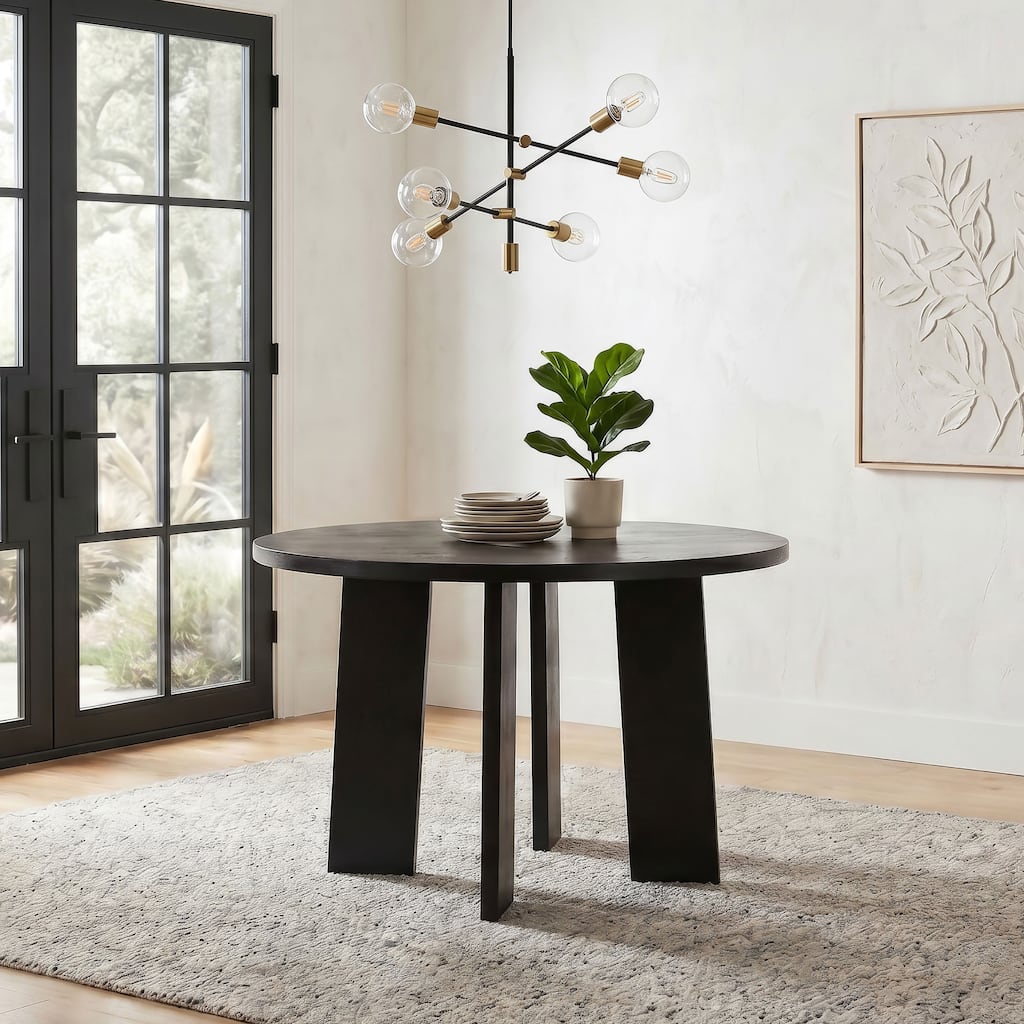 Strouse 47-inch Round Wood Dining Room Table