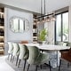 preview thumbnail 16 of 20, Kasy Modern 5-Light Linear Chandelier Textured Glass Kitchen Island Light Art Deco