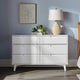 preview thumbnail 31 of 72, Walker Edison Gammelstaden Mid-Century Solid Wood 6-Drawer Dresser White Wash