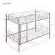 preview thumbnail 16 of 14, 2 In 1 Multifunction Twin Over Twin Metal Bunk Bed