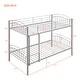 preview thumbnail 16 of 14, Twin Over Twin Metal Bunk Bed with Sturdy Steel Construction and Divisible Design , Safe and Durable Solution