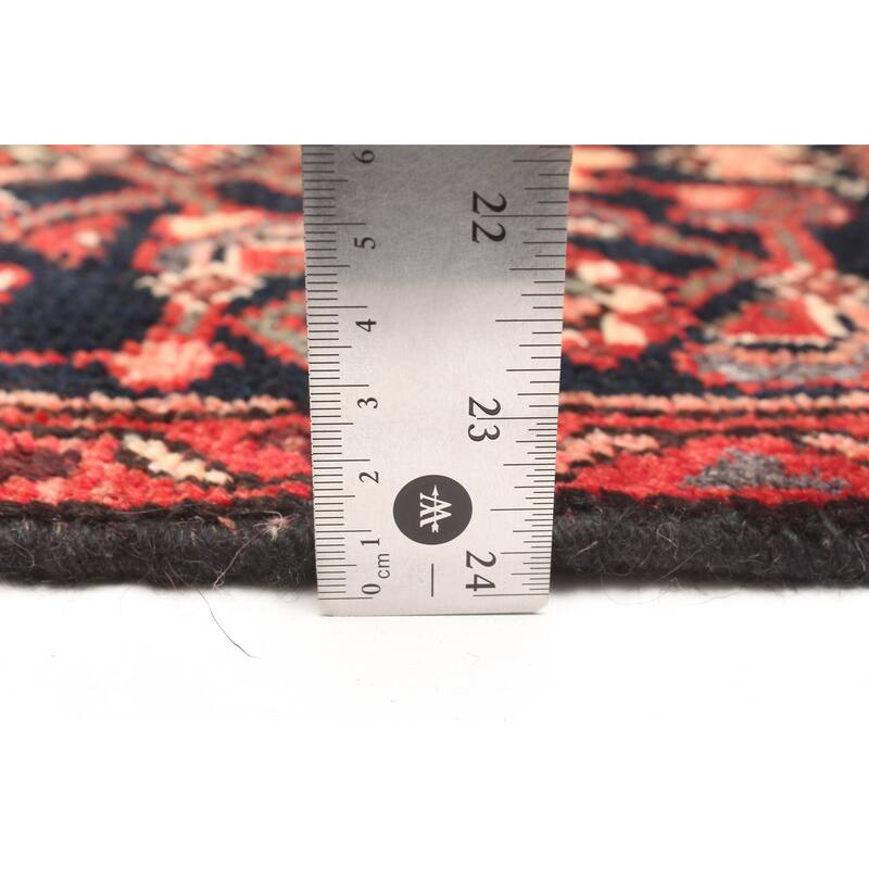 ECARPETGALLERY Hand-knotted Andelz Dark Navy Wool Rug - 2'9 x 9'0