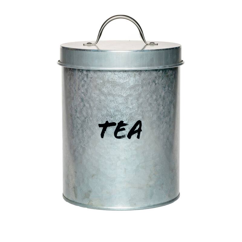 Amici Home Hyde Galvanized Metal Canister - Tea