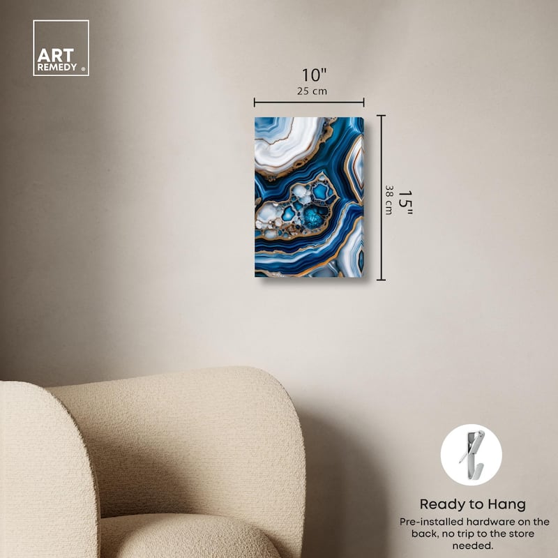 Azure Alveoli II Canvas by Art Remedy, Gallery Wrapped