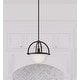 preview thumbnail 1 of 10, Hunter Wedgefield 1 Light Pendant - Kitchen Island, Dining Room, Bedroom - Contemporary, Transitional Matte Black