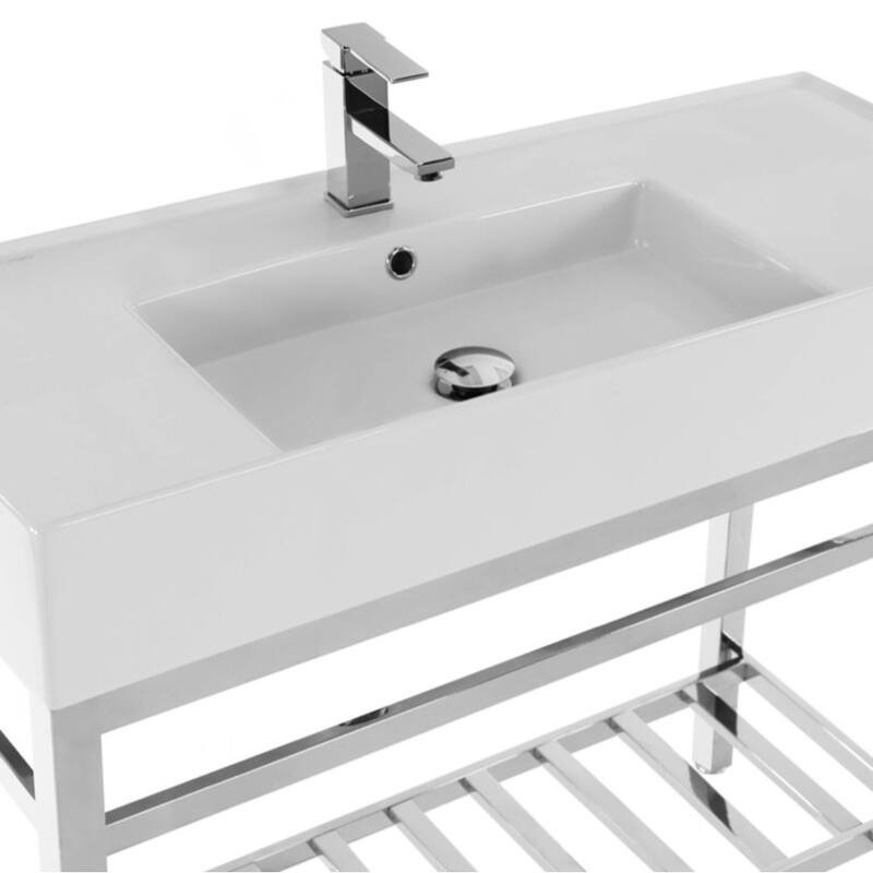 Nameeks Scarabeo 5124-CON2-Three Hole Teorema 2 40" Rectangular