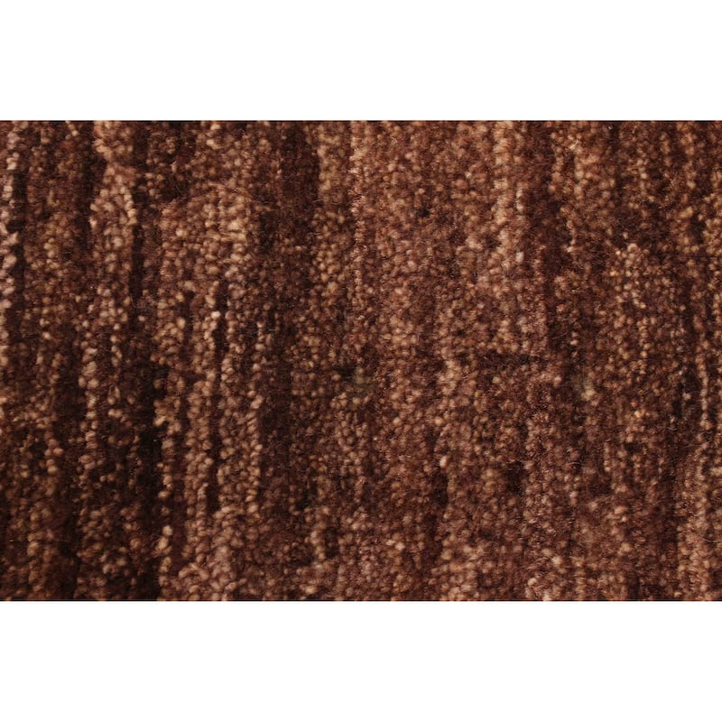 ECARPETGALLERY Hand-knotted Peshawar Ziegler Dark Brown Wool Rug - 5'7 x 8'1