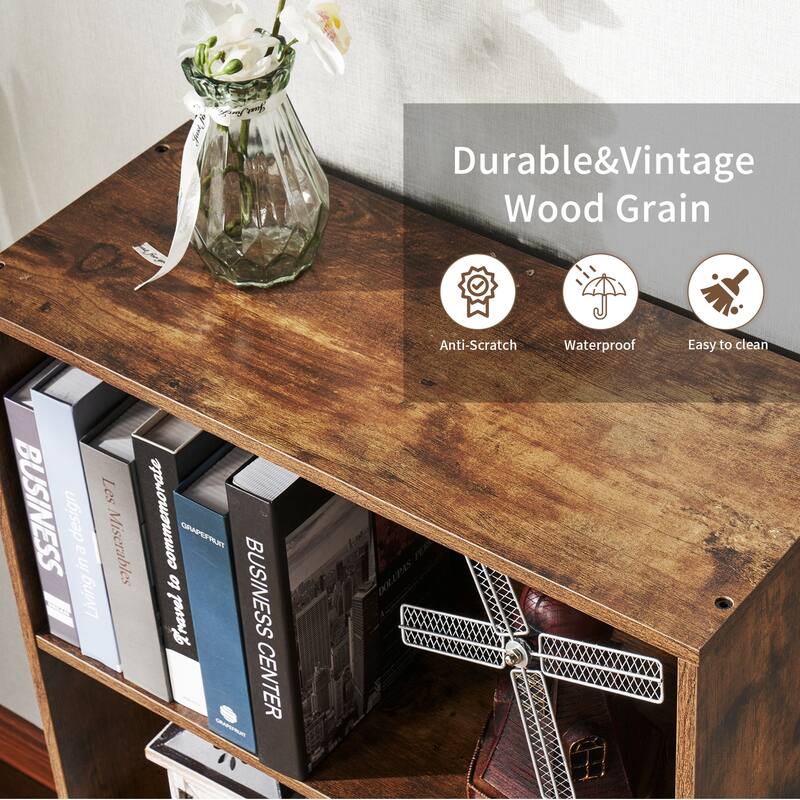 Bookcase and Bookshelf, Floor Standing 6-Story High Bookshelf