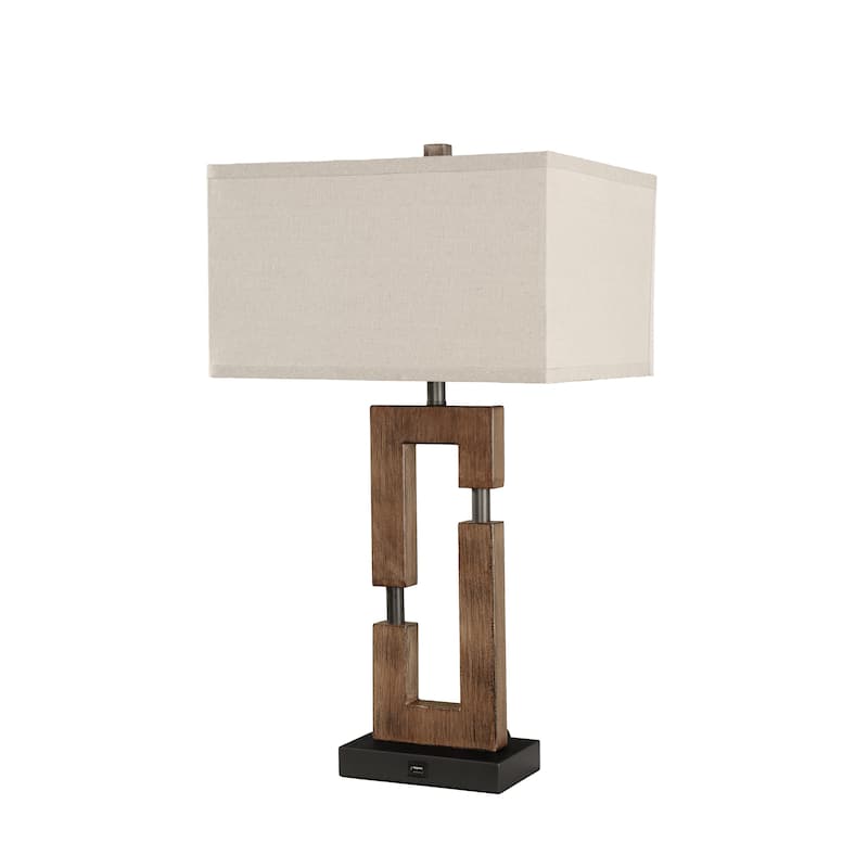 Bedside Lighting Wood Table Lamps (Set of 2)