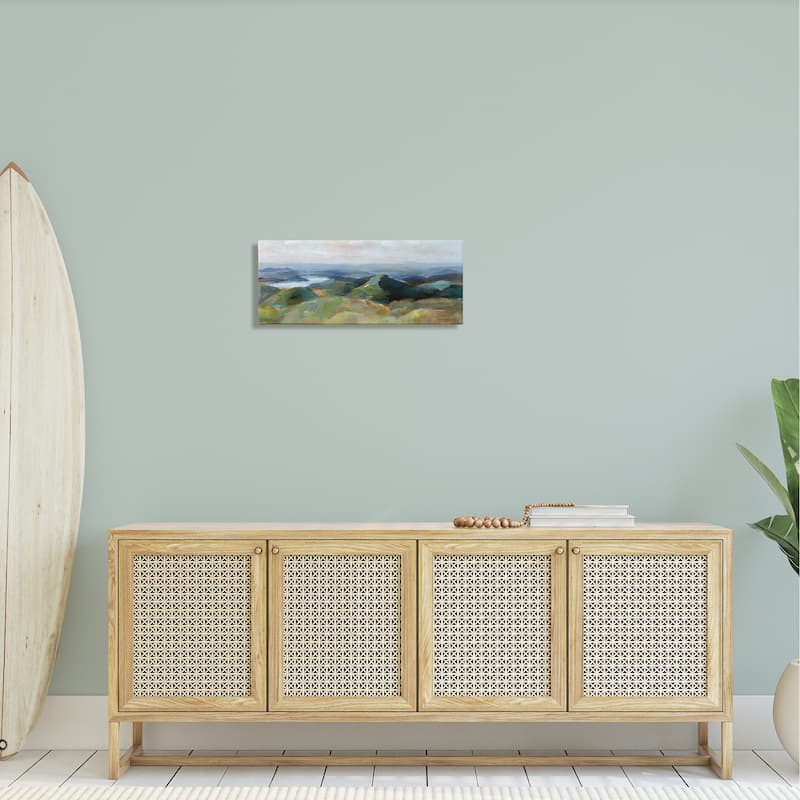 Stupell Vivid Abstract Aerial View Mountain Top Hills Canvas Wall Art, Design by Danhui Nai