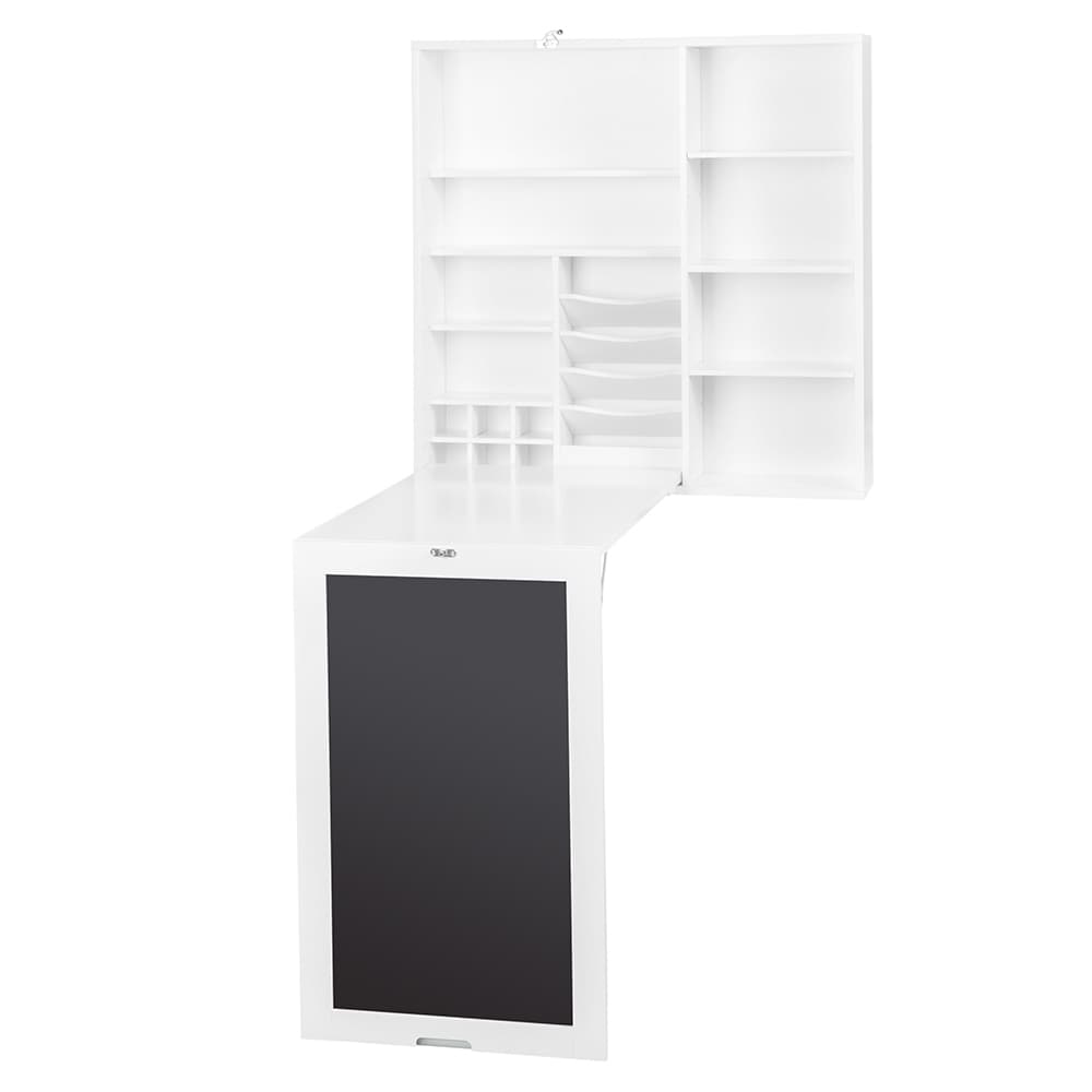 Shop Utopia Alley Fold Out Wall Mount Desk With Storage Cabinet
