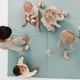 preview thumbnail 2 of 1, Toki Kids, Sage Vegan Leather, Padded Play Mat, Mega Size