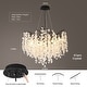 preview thumbnail 24 of 22, Crystal Tree Branch Chandelier Modern Round Ceiling Pendant Light
