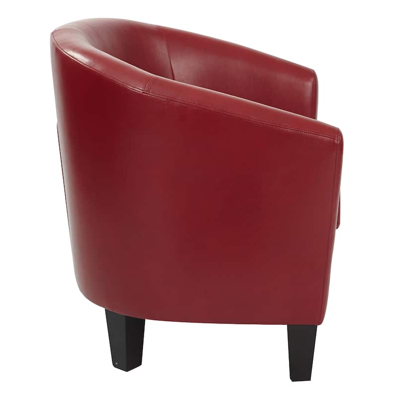 Ethan Fabric Tub Chair with Dark Espresso Wood Legs