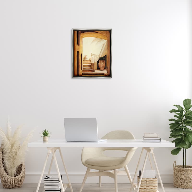 Stupell Timeless Architecture Interior Framed Floater Canvas Wall Art Design By Eduardo