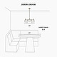 preview thumbnail 8 of 23, Modern Farmhouse 3/5-Light Black Gold Chandelier Clear Glass Kitchen Island Pendant Lighting for Dinning Room